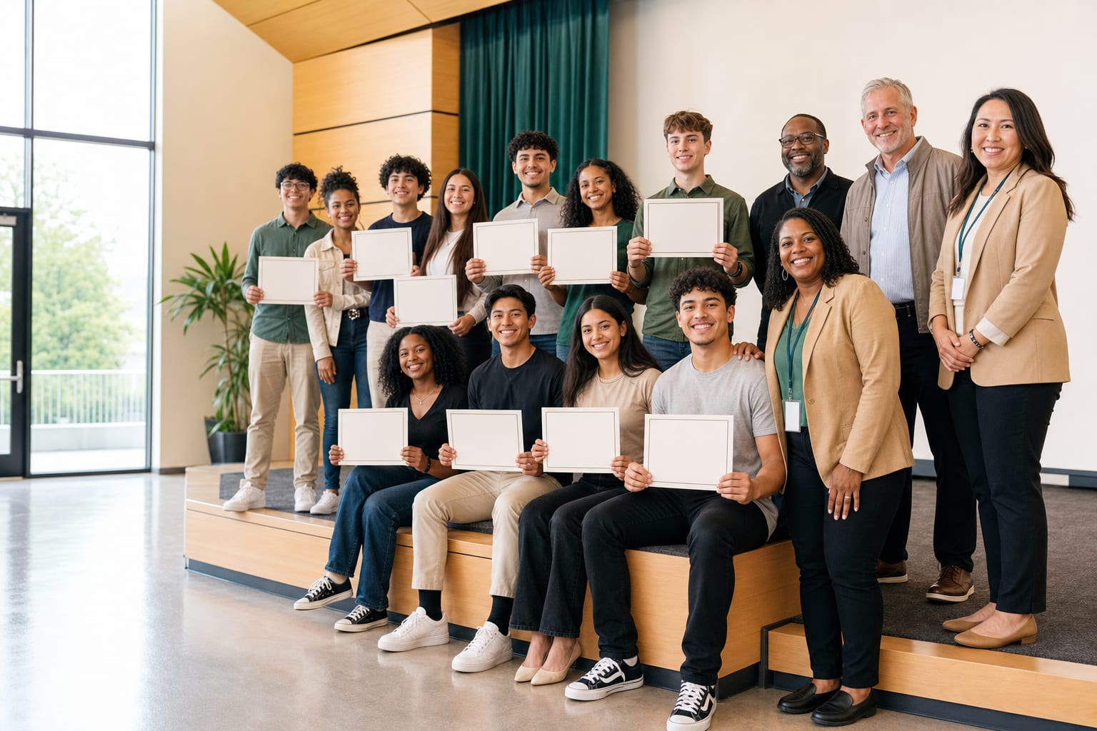 Student being recognized for Cow creative work